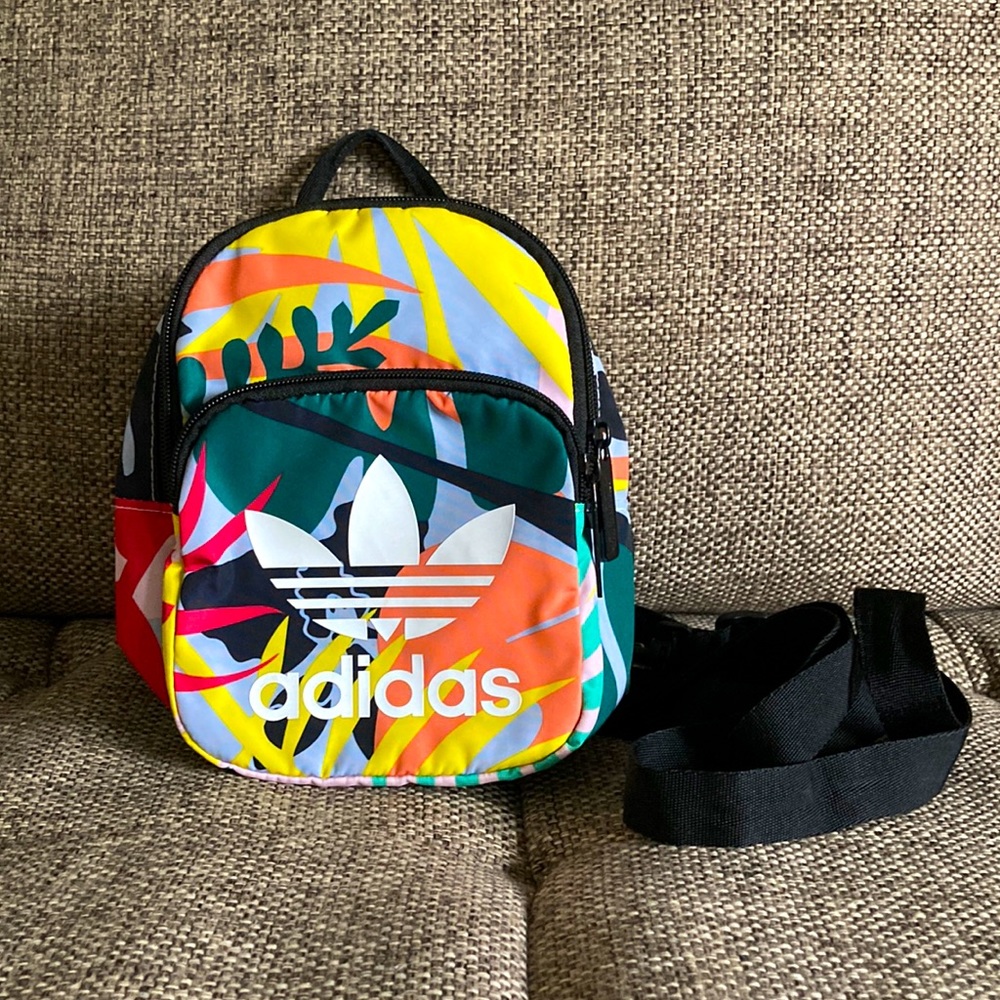 Adidas multicolored mini backpack
